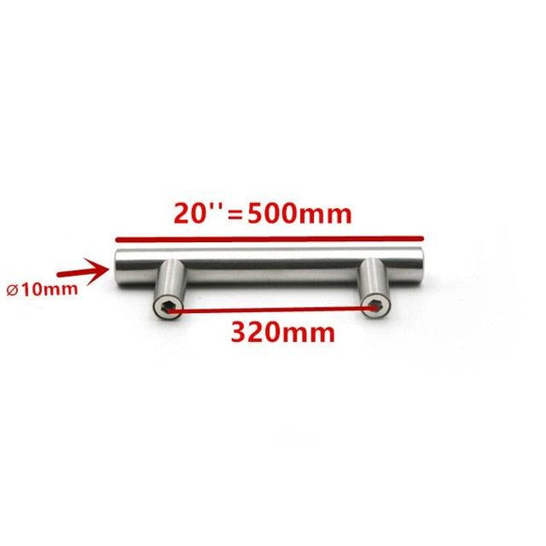 Modern  Stainless Steel Kitchen Door Cabinet Bar Handle Pull Knob Cabinet Knobs Furniture Handle Cupboard Drawer Handle Stainless Steel Hollow Tube Bar Drawer Pulls Cupboard Knob For Kitchen Furniture Hardware