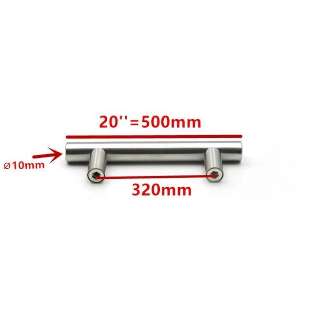Modern  Stainless Steel Kitchen Door Cabinet Bar Handle Pull Knob Cabinet Knobs Furniture Handle Cupboard Drawer Handle Stainless Steel Hollow Tube Bar Drawer Pulls Cupboard Knob For Kitchen Furniture Hardware