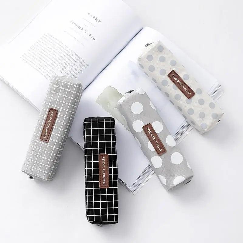 Modern Student Pencil Case Minimalist Simple Pen Bags Durable Zipper Pencil Cases For Office