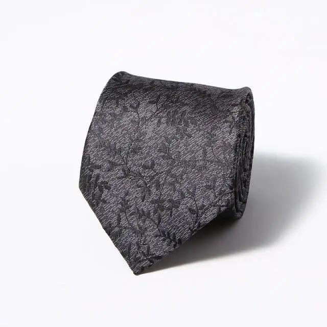 Modern Style Black Brown Wedding Neck Ties For Men Stylish Stripe Design Wedding And Casual Suit Neckties For Men