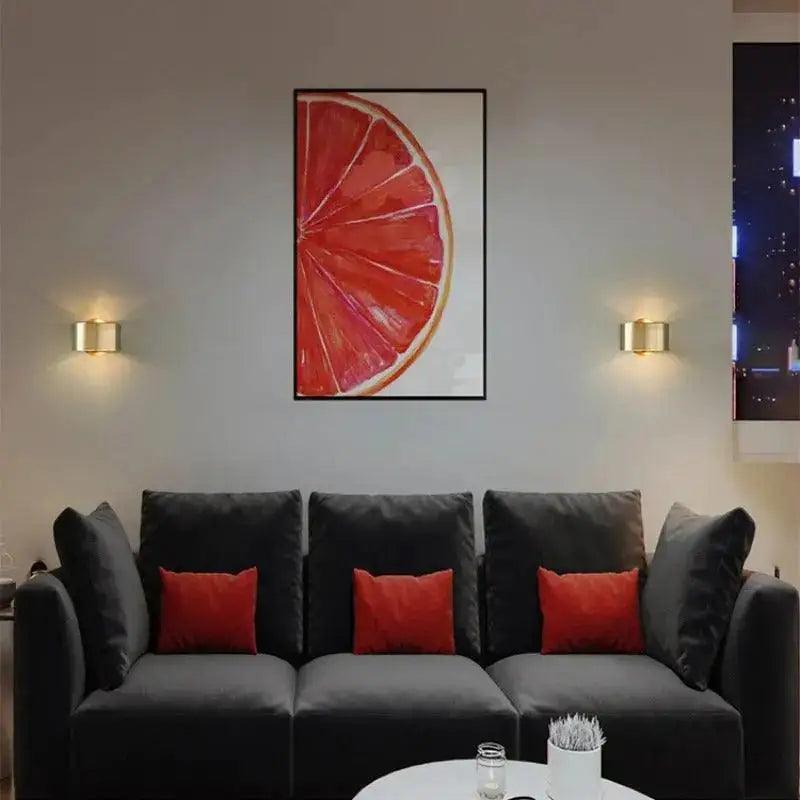 Black Gold Segmented Sconce