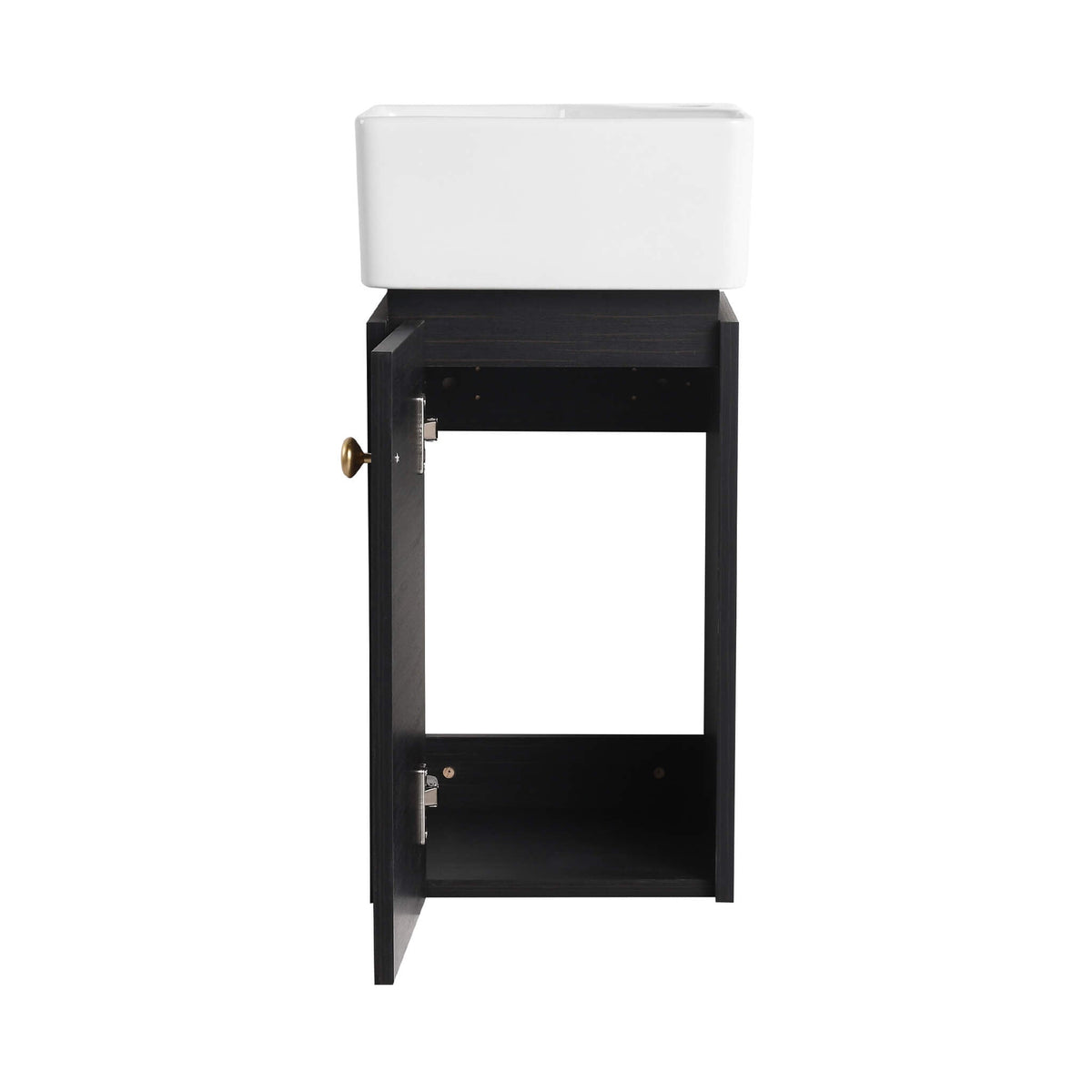 Modern Wall-Mounted Bathroom Vanity With Ceramic Sink And Soft Close Door (SAK05214)
