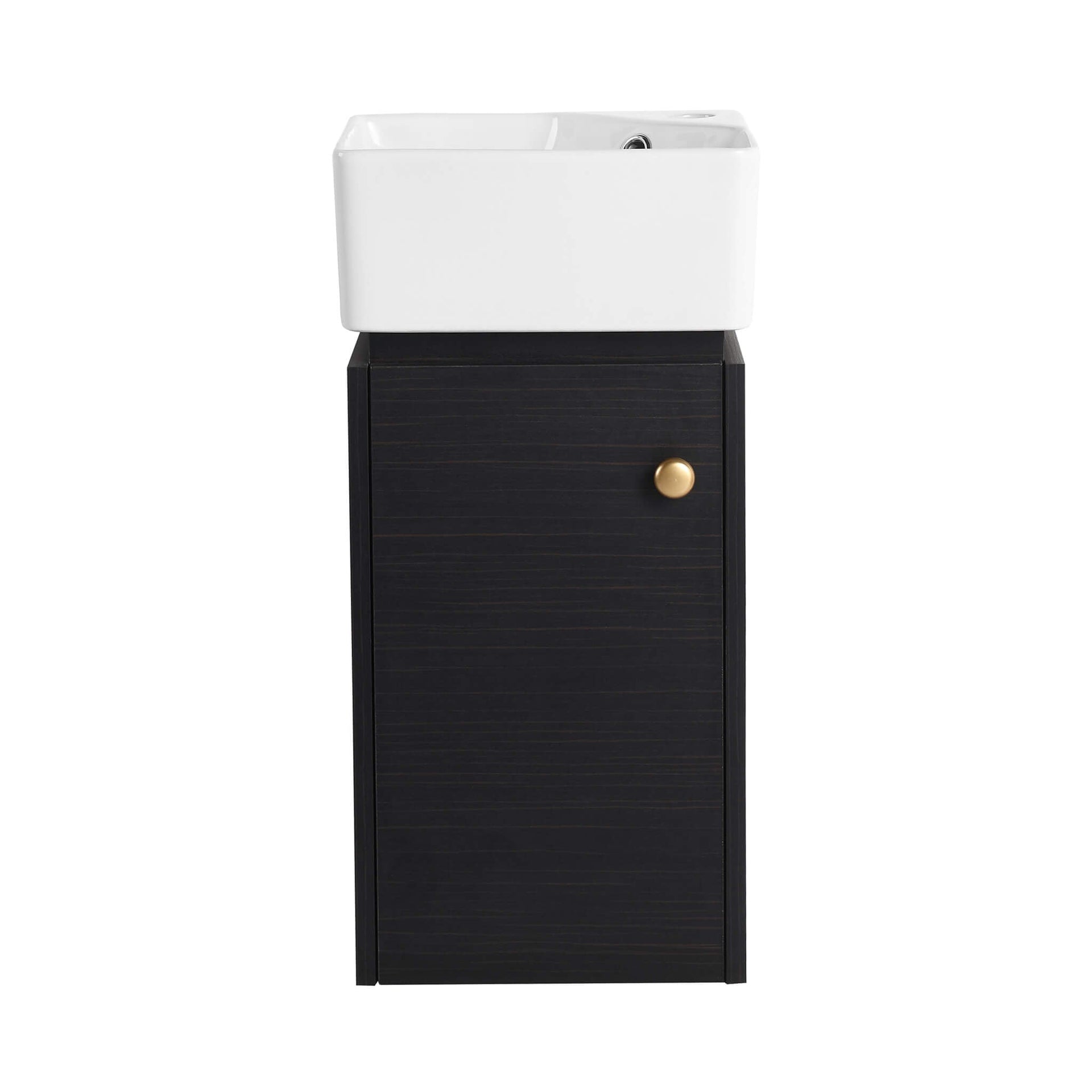 Modern Wall-Mounted Bathroom Vanity With Ceramic Sink And Soft Close Door (SAK05214)