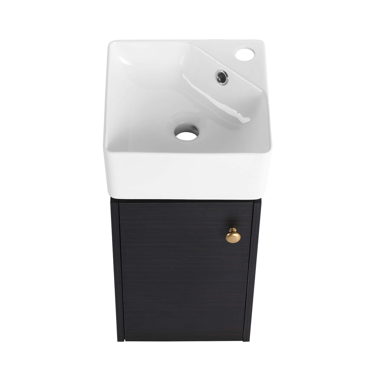 Modern Wall-Mounted Bathroom Vanity With Ceramic Sink And Soft Close Door (SAK05214)