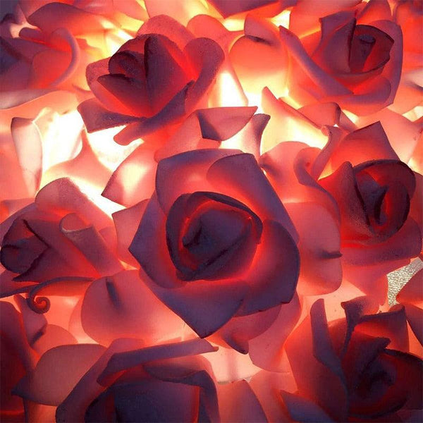 Modern Wedding Decoration Table Lamp Valentine's Day Gift marriage Bedroom Bedside Desk Lamp Creative Roses Flower Light Decorative Table Lamp Cute Study Lamps for Bedroom Décor