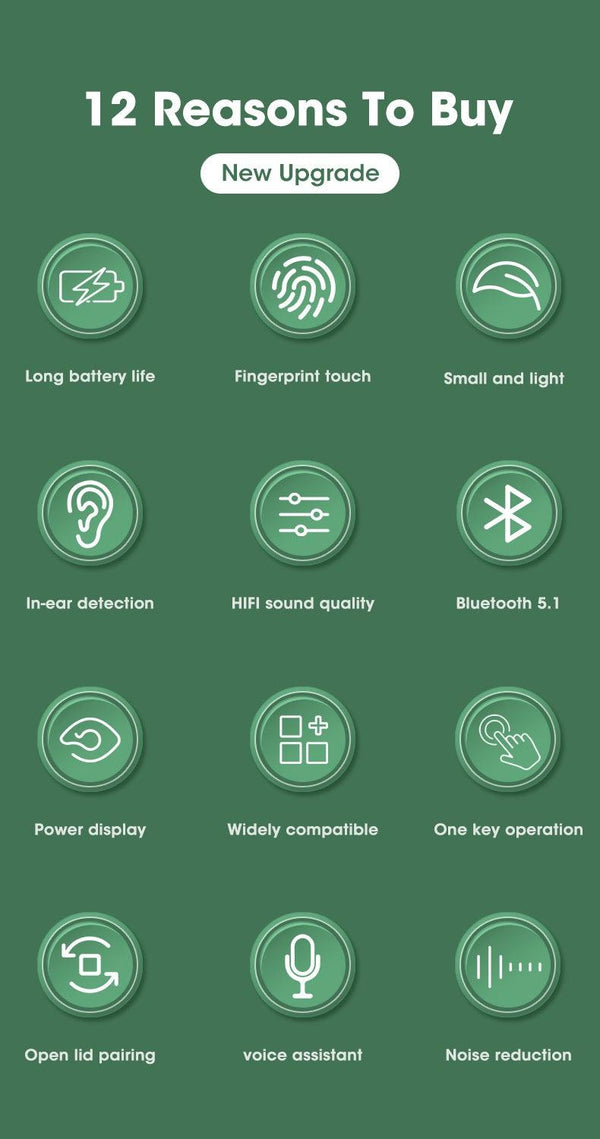 Modern White Wireless Bluetooth Headphones Waterproof HIFI-Sound Music Earphones For Outdoor Sport Workout Headset Sports Headphones Wireless Wearable Music Player Built-in Sweatproof Headphones With Charging Case Bluetooth 5.0