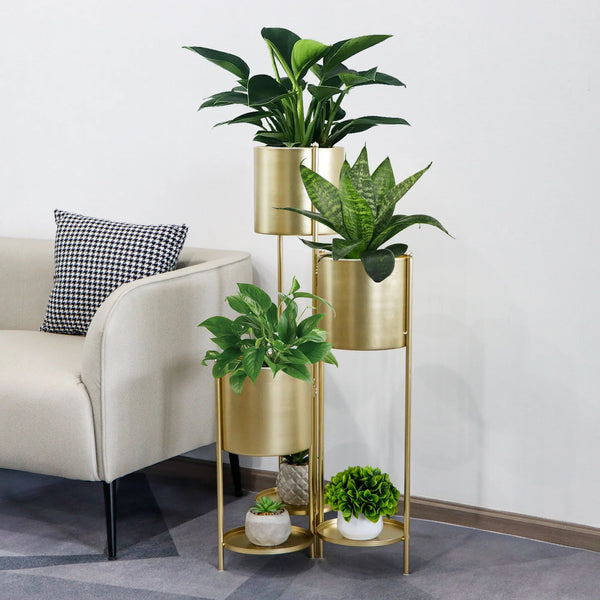 35.5'' High Metal Plant Stand 6 Tier 6 Potted Indoor Flower Pot Stand Holder