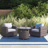 3-Piece Modular Rattan Patio Sofa Set With Weather-Resistant Cushions (SAK75321)