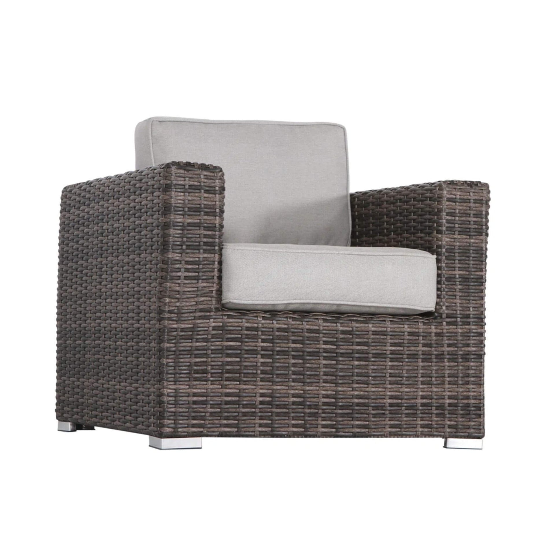 3-Piece Modular Rattan Patio Sofa Set With Weather-Resistant Cushions (SAK75321)