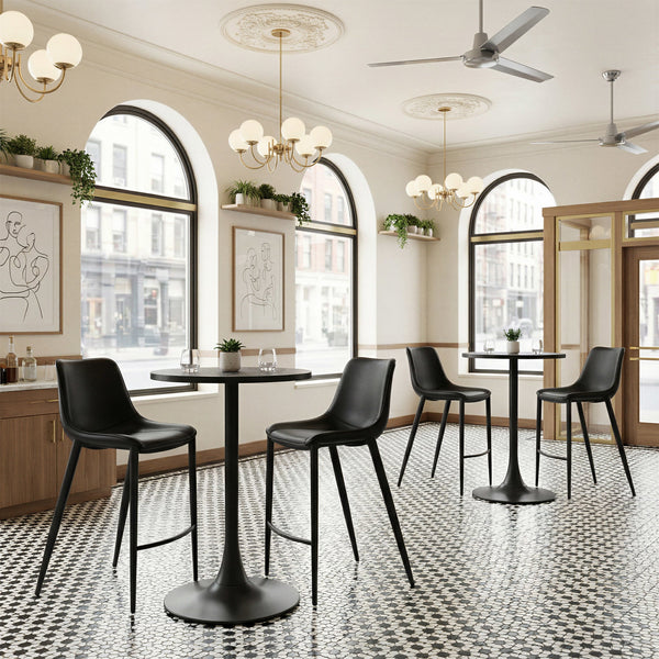 Magnus Barstool (Set of 2) Black