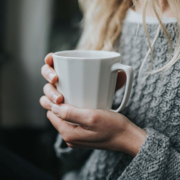 Monday Mug - Handmade Porcelain Coffee Cup