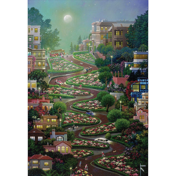 Alexander Chen - Moon Over Lombard (v) - (FB) (UNFRAMED)