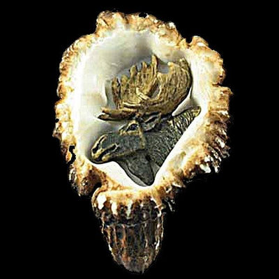 Moose Antler Burr Cabinet Knob