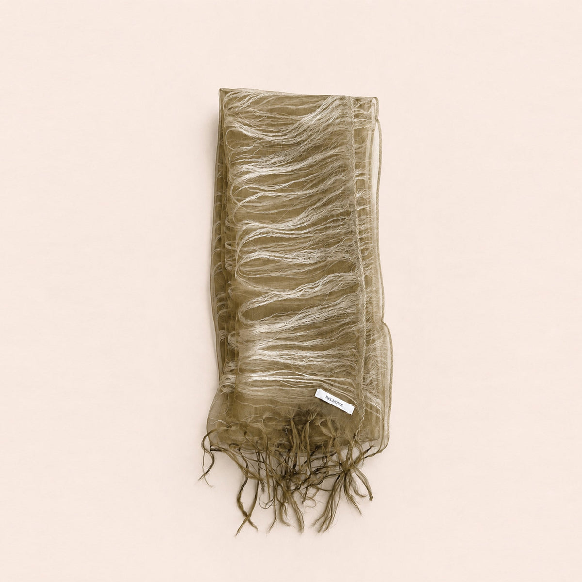 Moss Green Mulberry Silk Scarf