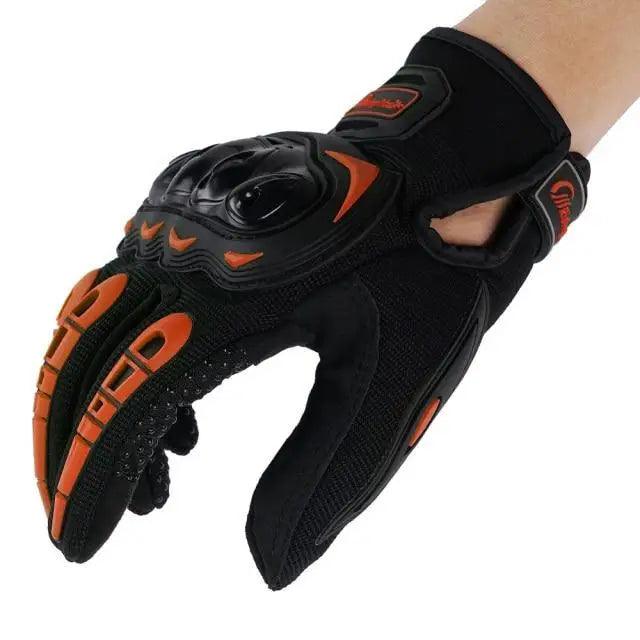 Motorcycle Breathable Glove Strong PVC Touch Screen Full Finger Motorbike Racing Riding Bicycle Summer Gloves