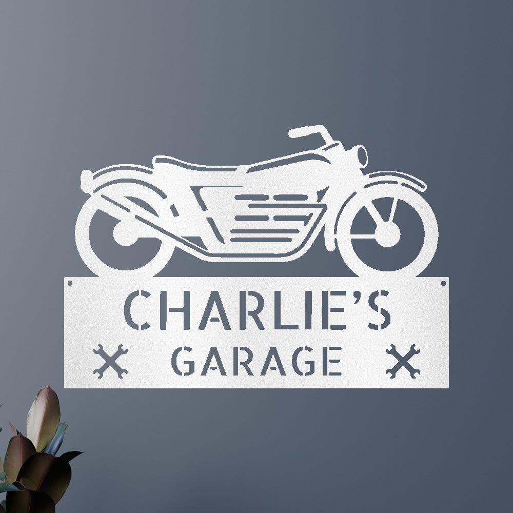 Motorcycle Decor - Custom Steel Sign