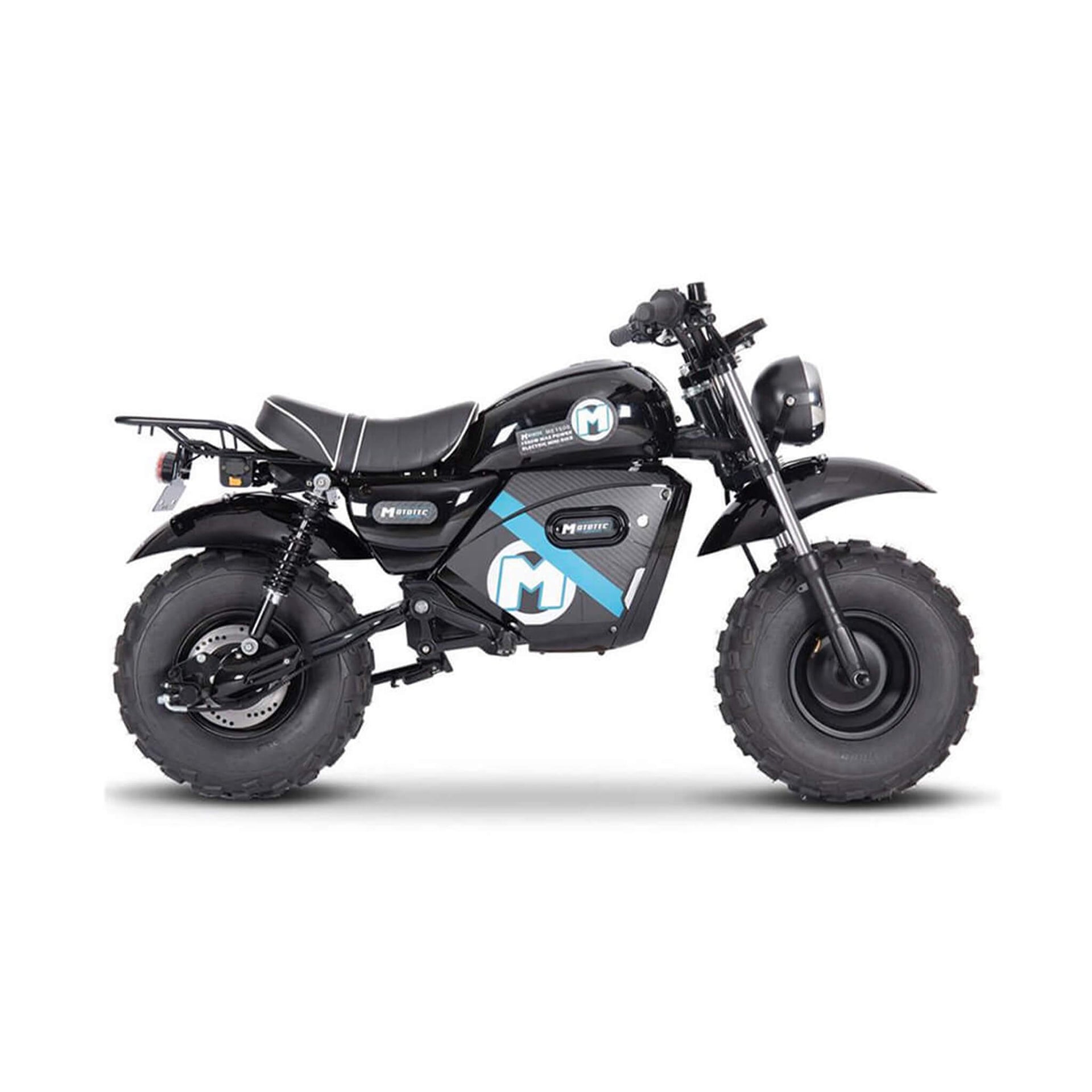 MotoTec 1500W 60V/20AH Electric Powered Mini Bike, Black (SAK32086)