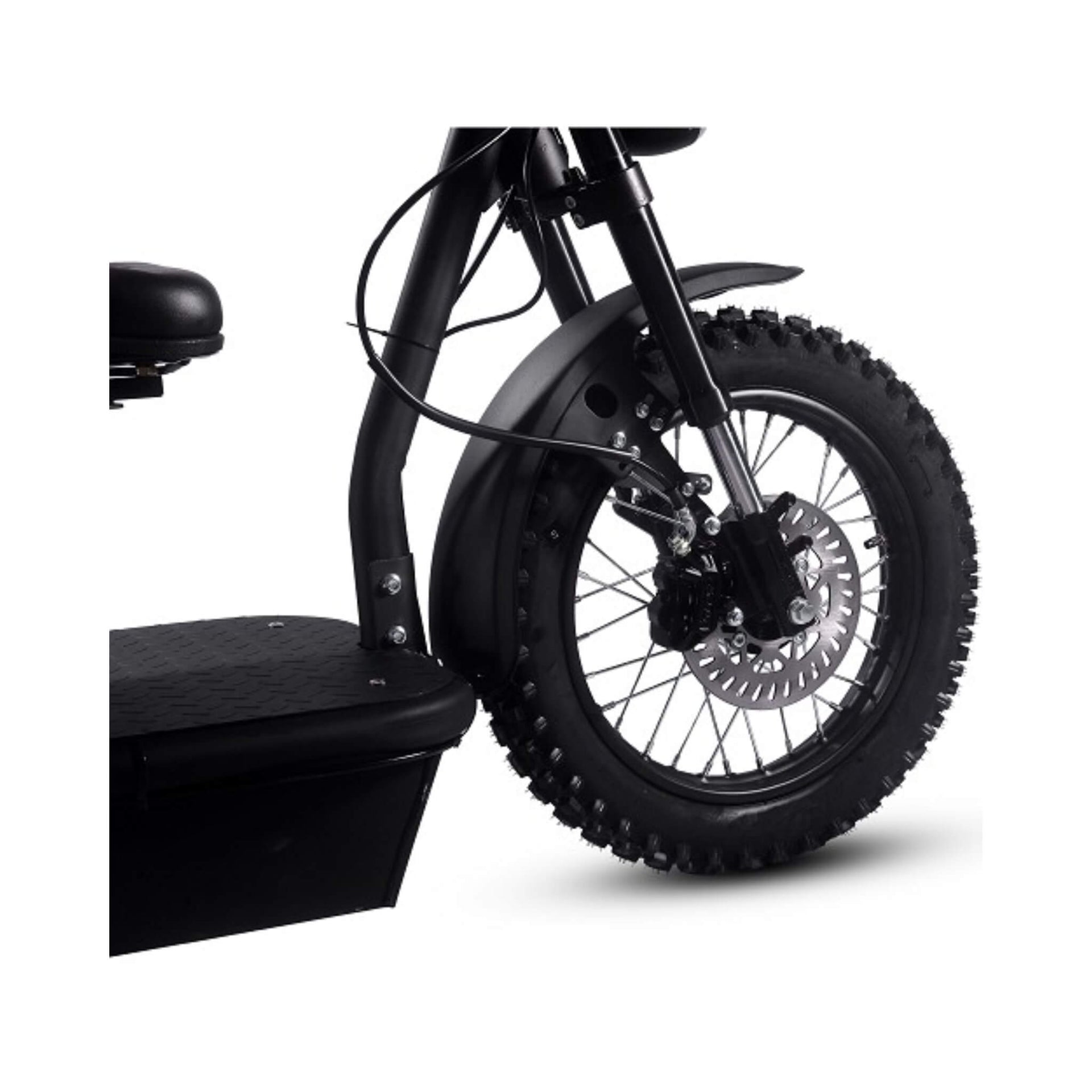 MotoTec 60V 1800W Black Three-Wheel Electric Scooter (SAK86025)