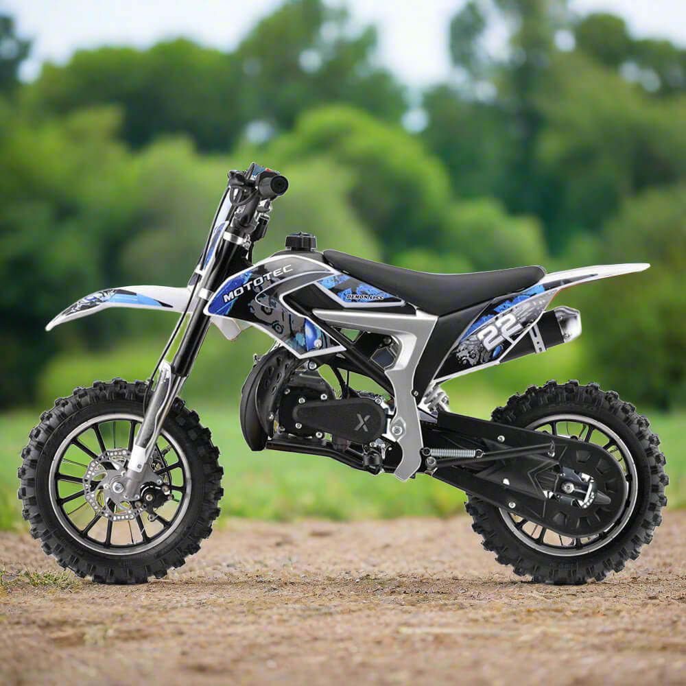 MotoTec Demon 50CC 2-Stroke Kids Gas Dirt Bike (SAK76541)