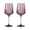 Reserve Nouveau Crystal Wine Glasses in Violet, Set of 2