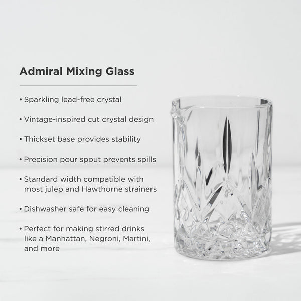 Admiral Crystal Mixing Glass