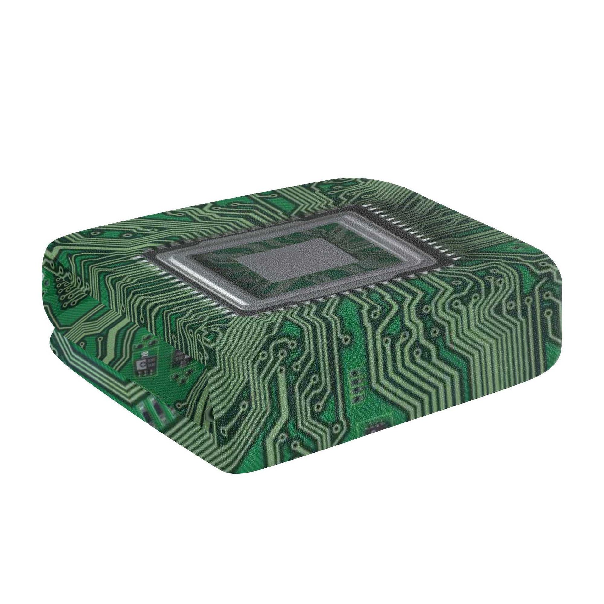 Mr S Customs - Bath / Beach Towel - Computer Circuit