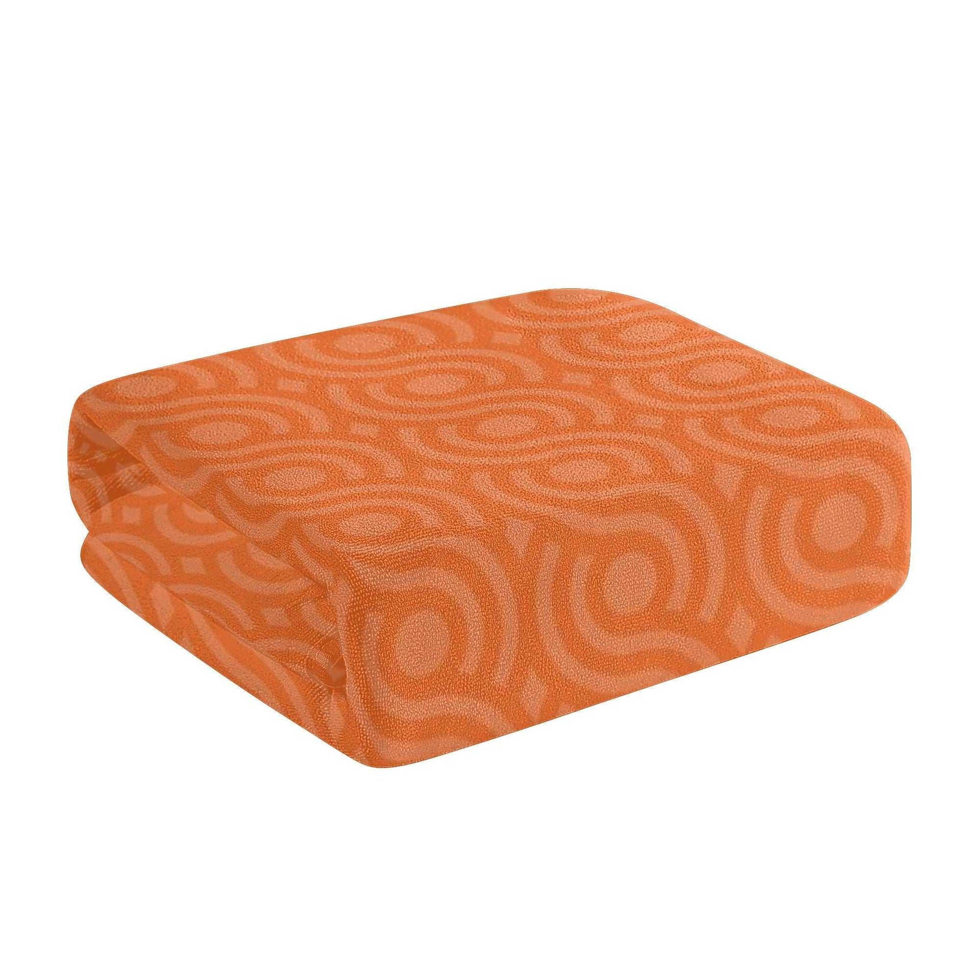 Mr S Customs - Bath / Beach Towel - Orange Pattern 2