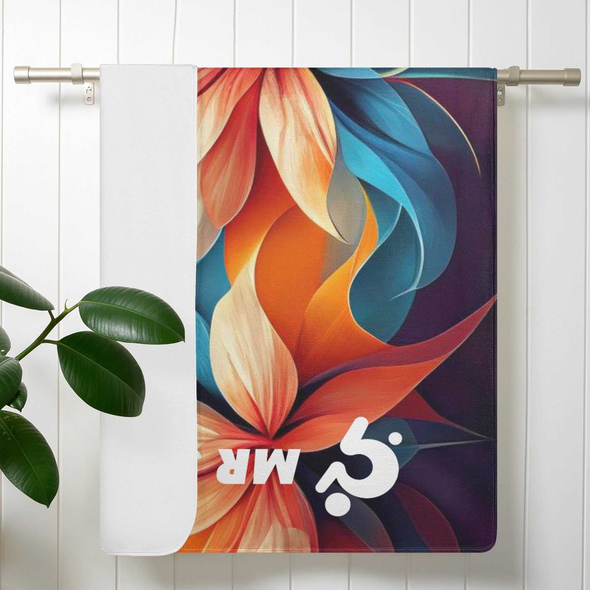 Mr Shit - Bath / Beach Towel - Flowers 2