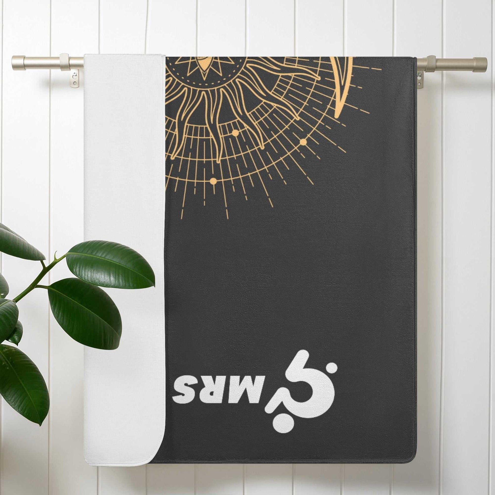 Mrs Shit - Bath / Beach Towel - All Seeing Eye - Black