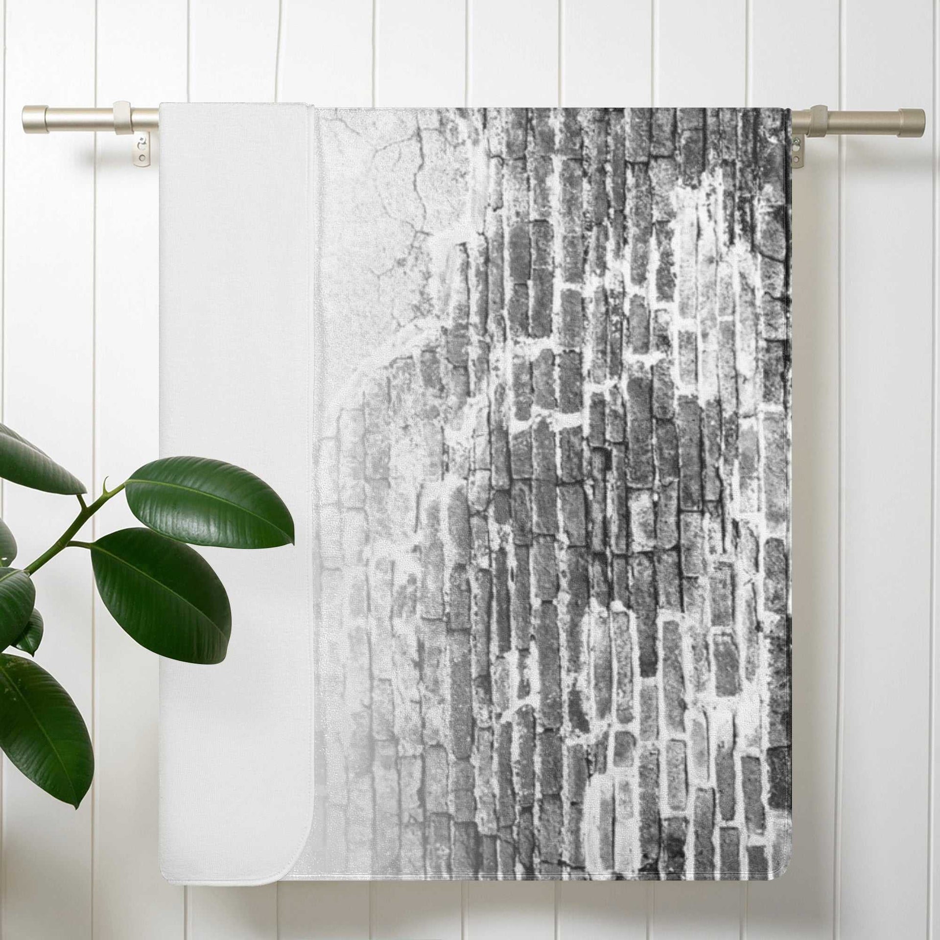 Mrs Shit - Bath / Beach Towel - Brick Wall