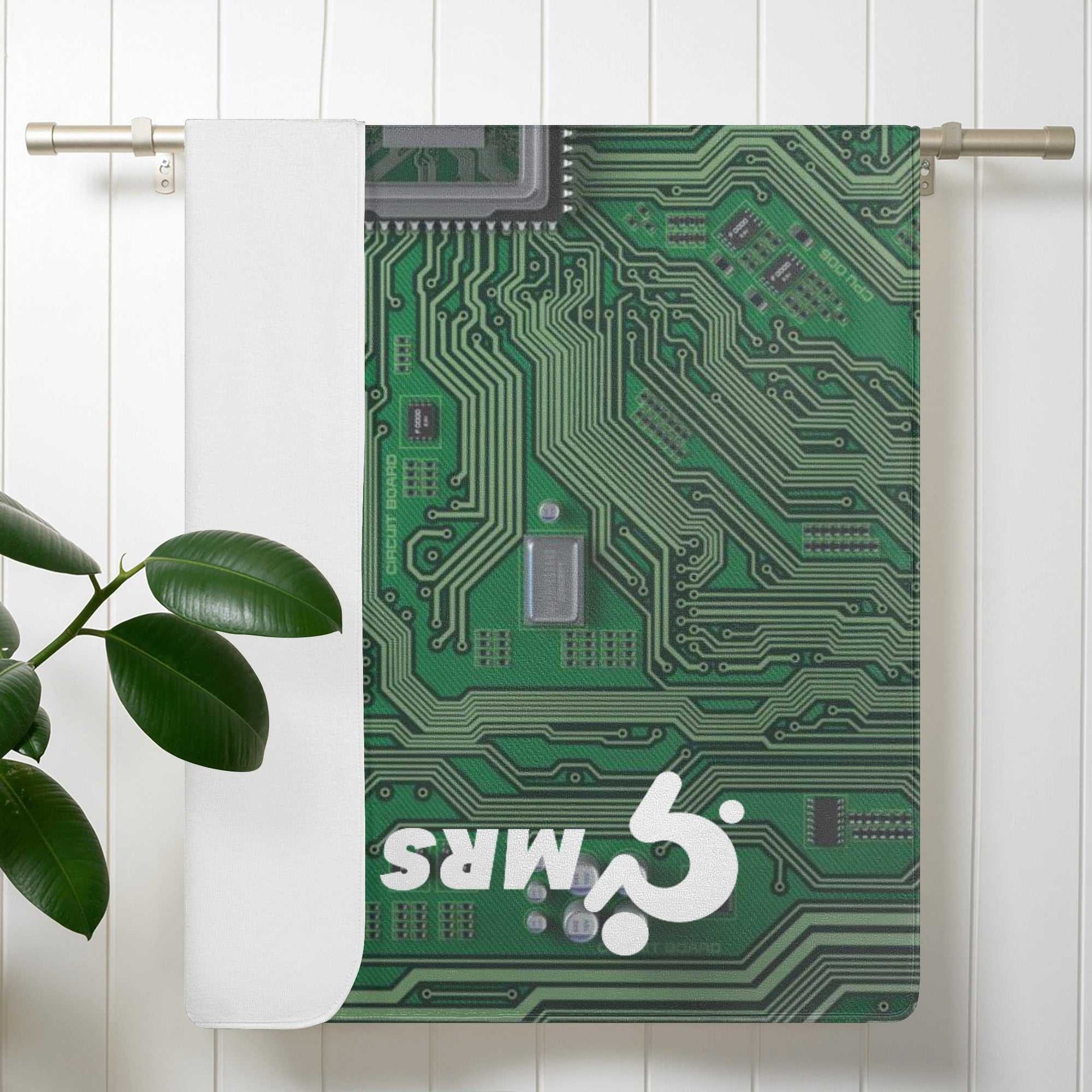 Mrs Shit - Bath / Beach Towel - Computer Circuit