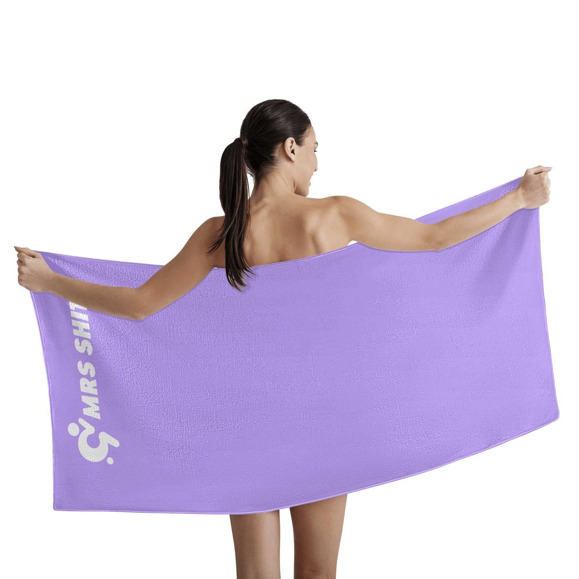 Mrs Shit - Bath / Beach Towel - Pastel Purple 2