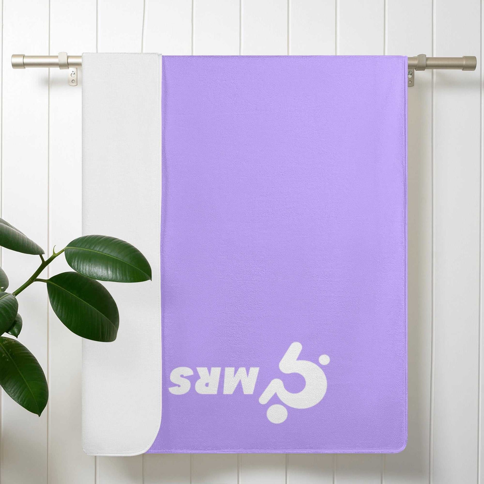 Mrs Shit - Bath / Beach Towel - Pastel Purple 2