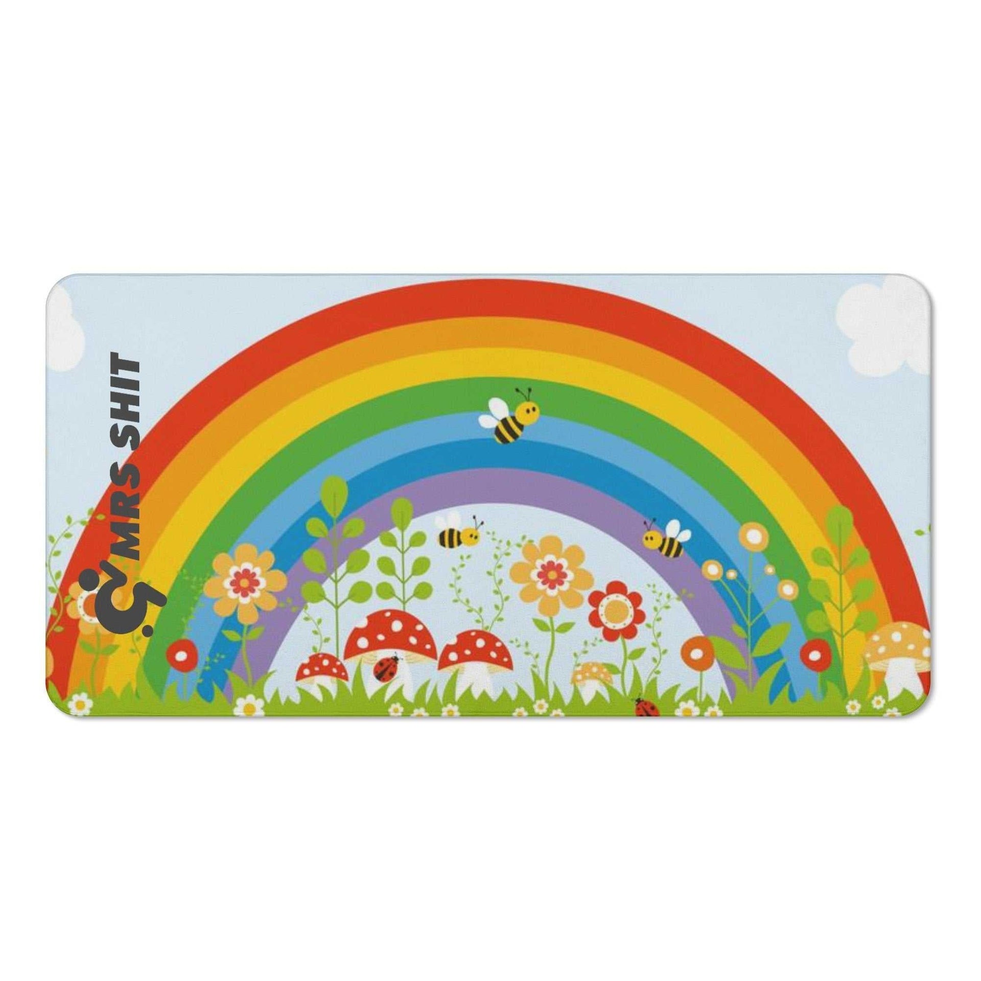 Mrs Shit - Bath / Beach Towel - Rainbow