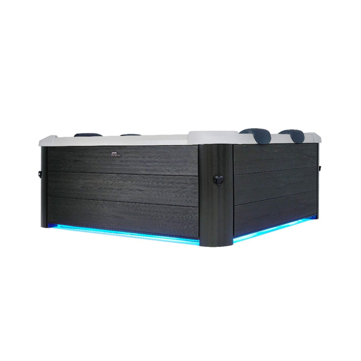 MSpa Oslo Frame 6-Person 120 Jets Square Spa W/ LED Lights & Integrated App Control [F-OS063W] (SAK93516)