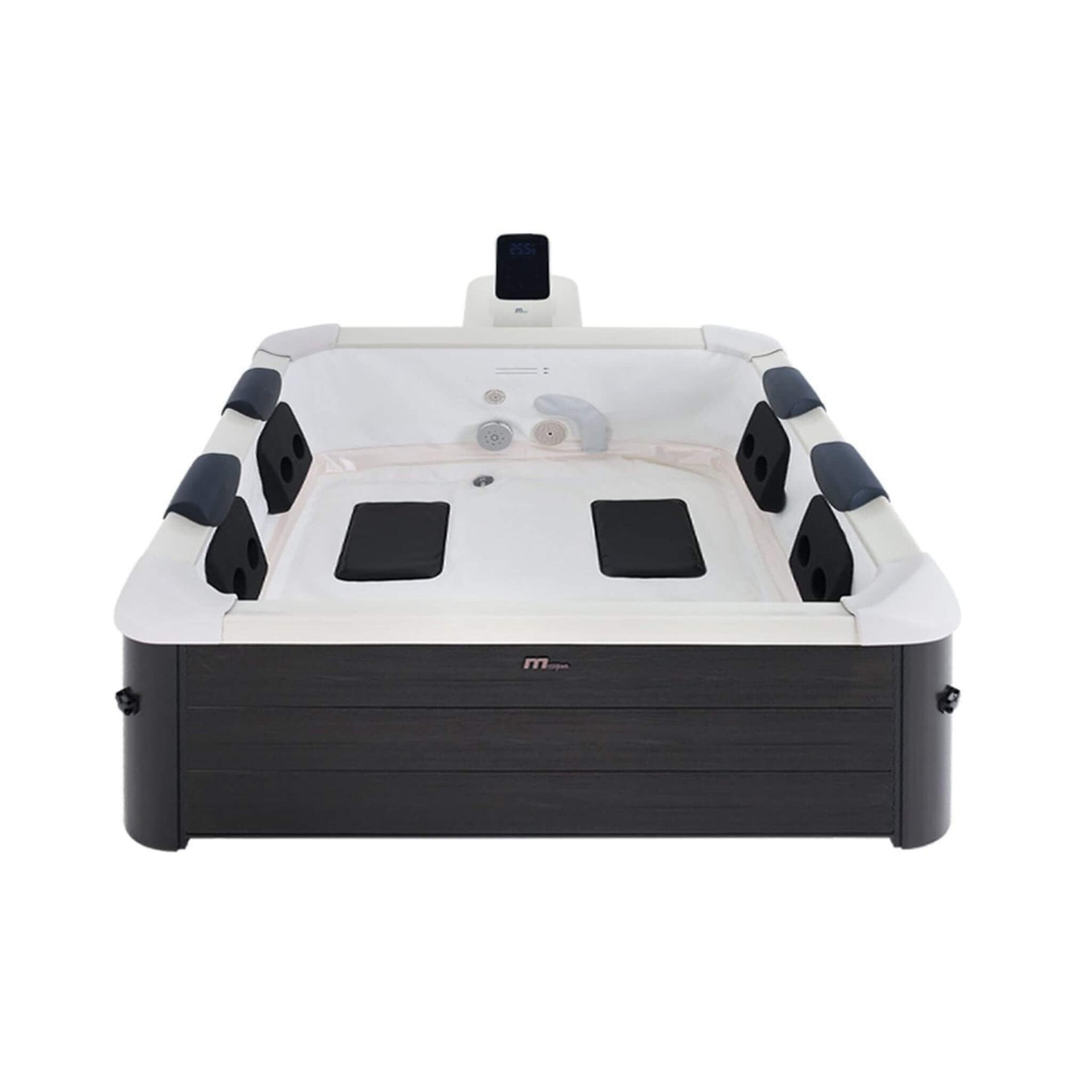 MSpa Oslo Frame 6-Person 120 Jets Square Spa W/ LED Lights & Integrated App Control [F-OS063W] (SAK93516)