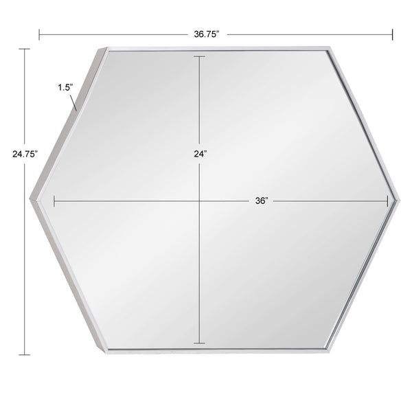 Rhodes Framed Hexagon Wall Mirror