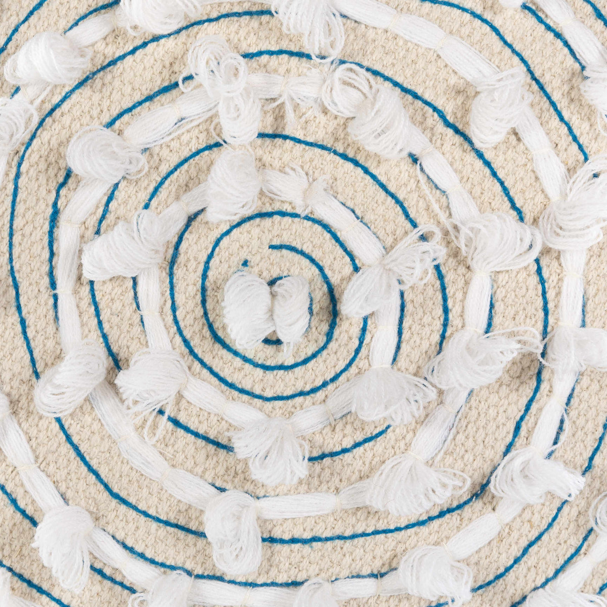 Matagami Beige Hand Woven Stool - Clearance