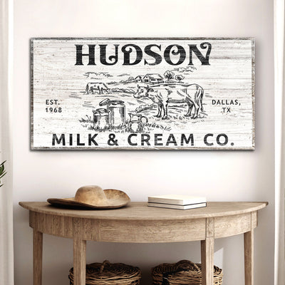 Personalized Milk & Cream Co Sign II