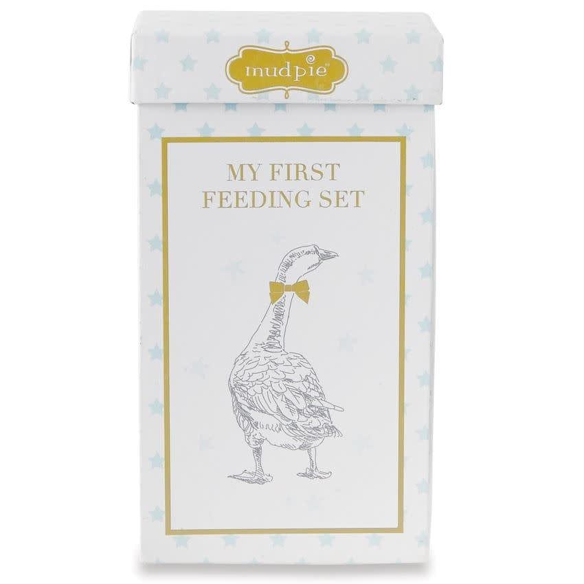 Mud Pie My First Feeding Set Boy