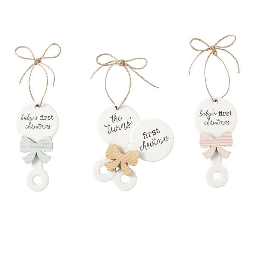 Mud Pie Girl First Christmas Ornament - Final Sale