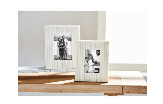 Mud Pie Small Stripe Marble Frame
