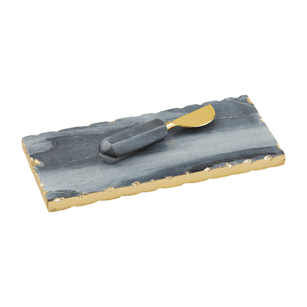 Mud Pie Gray Marble Everything Plate