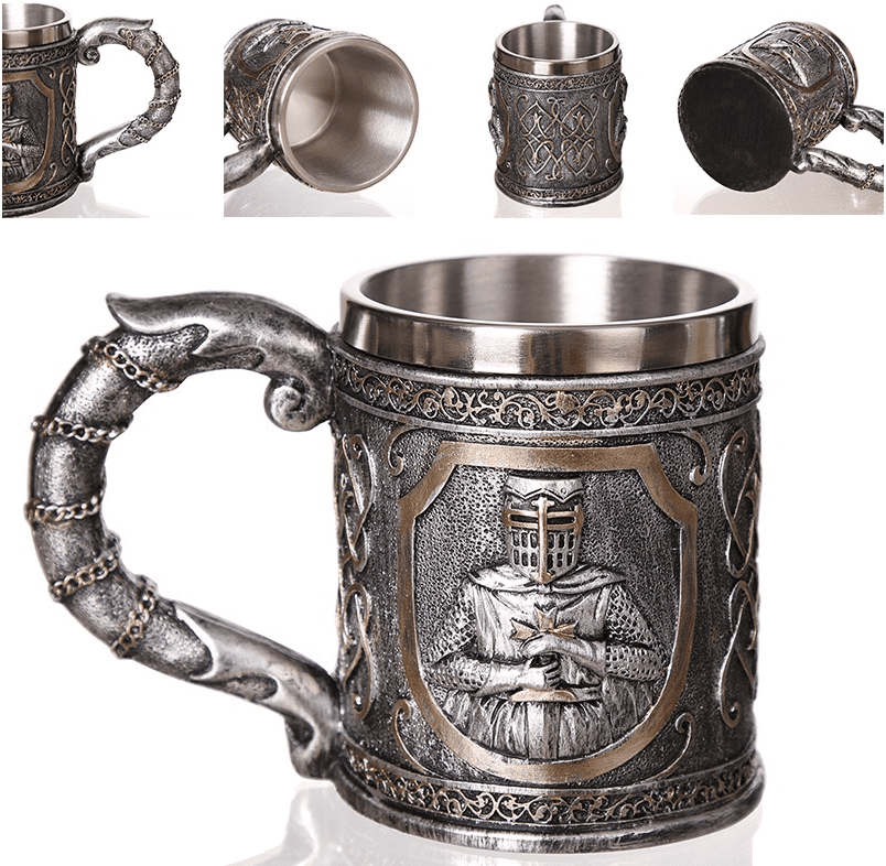 Templar Beer Stainless Steel Mug