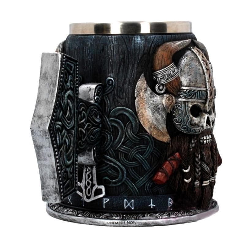 Viking Warrior Mjolnir Tankard - Hand Painted Special Edition