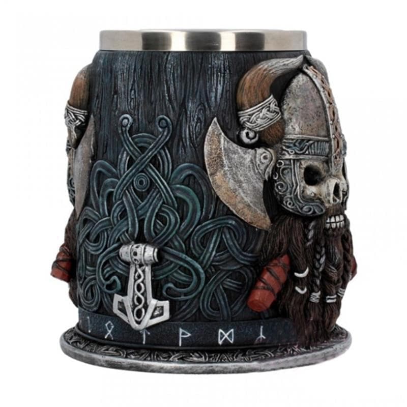Viking Warrior Mjolnir Tankard - Hand Painted Special Edition