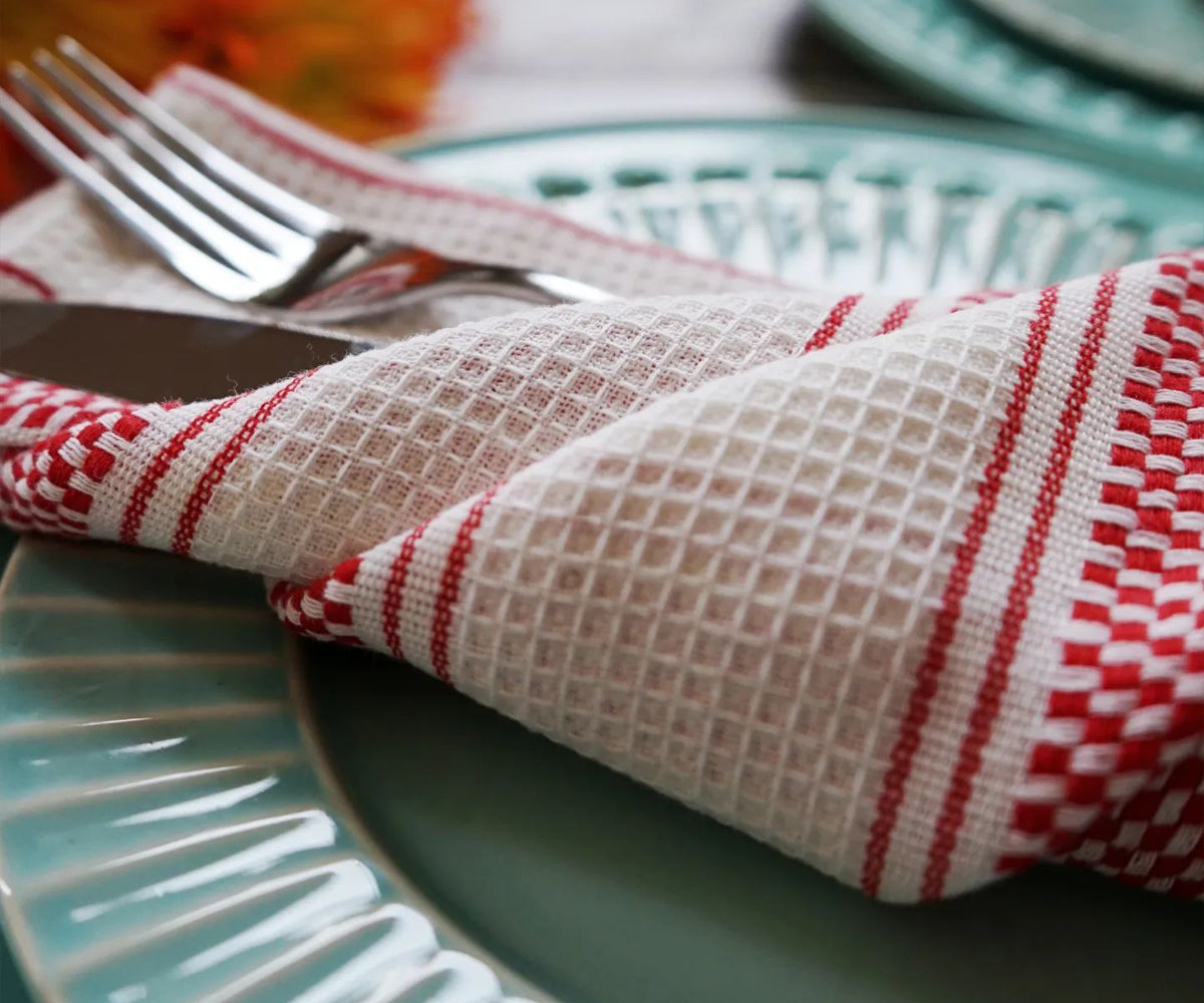 Kitchen Hand Towels - Striped Tea Towels