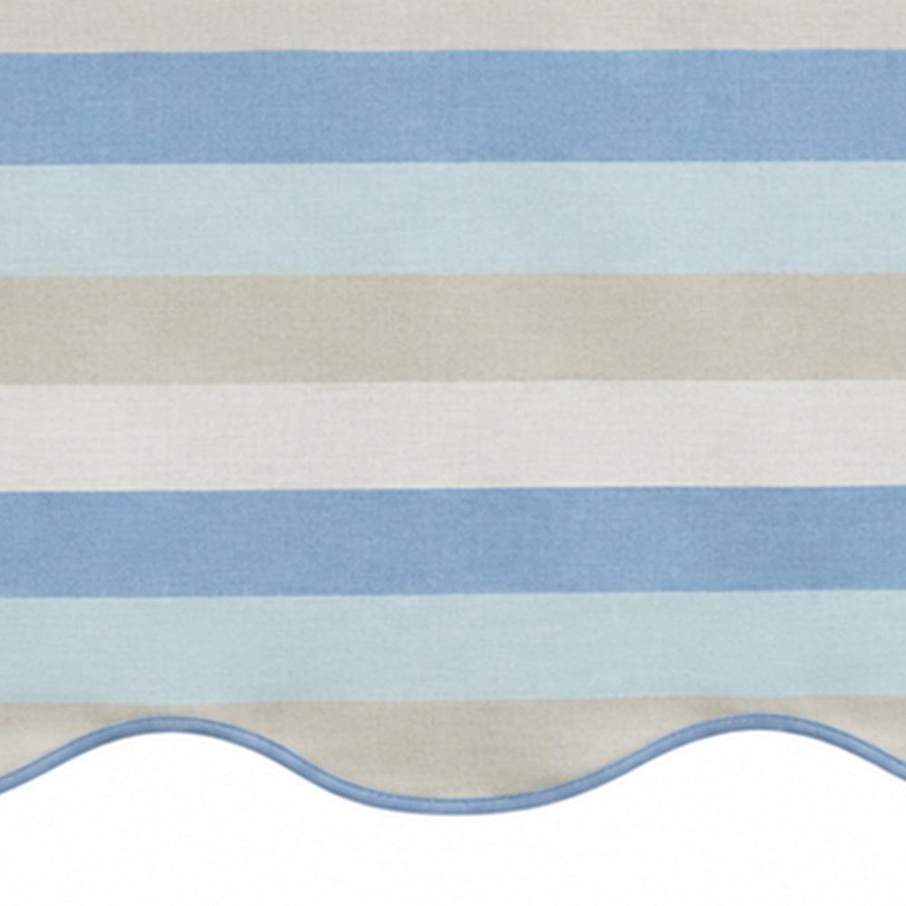 Scalloped Edge Tablecloth - Striped