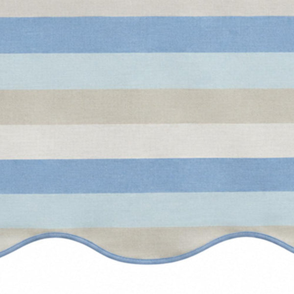 Scalloped Edge Tablecloth - Striped