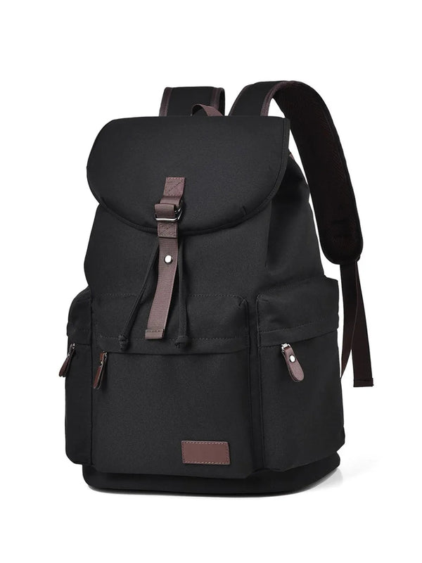 Multi Pockets Adjustable Strap Canvas Backpack Bag